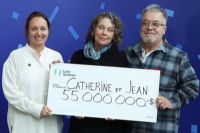 Un couple de l’Estrie remporte 55 millions